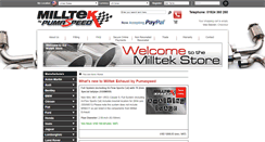 Desktop Screenshot of milltekexhaust.pumaspeed.co.uk